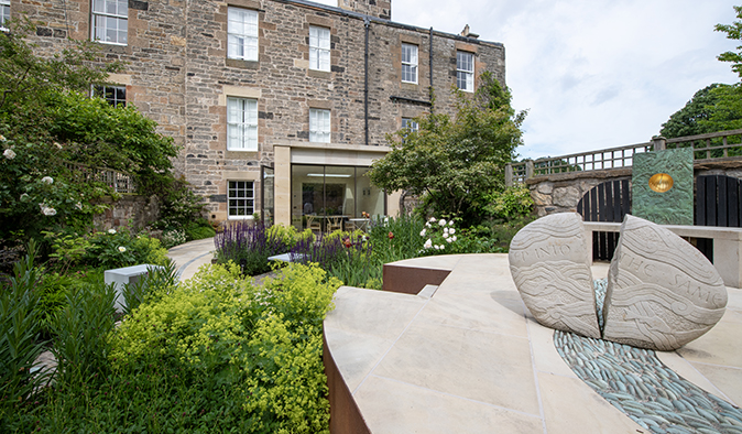 A garden design in New Town